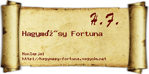 Hagymásy Fortuna névjegykártya